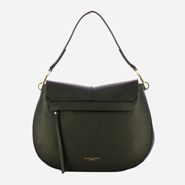 Сумка крос-боді через плече жіноча з натуральної шкіри середня Gianni Chiarini Helena Round BS 6037/COMM GRN-NAOP 001 Чорна (800070345736) - зображення 2