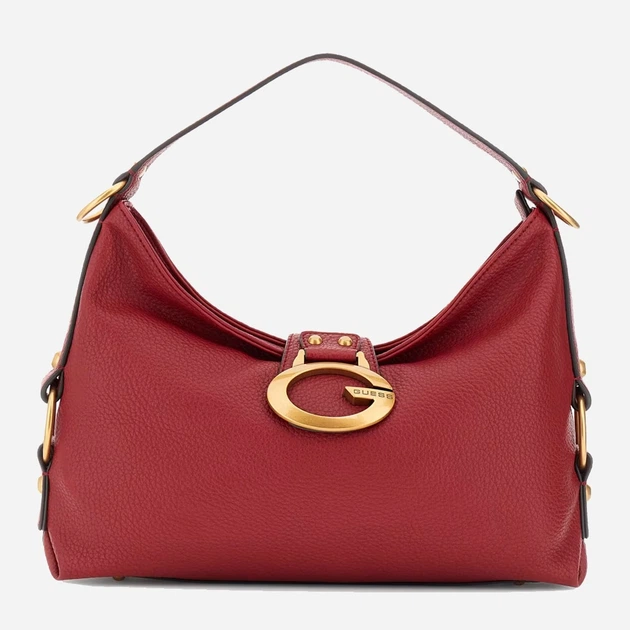 Сумка багет жіноча зі штучної шкіри велика Guess Camden HWBB9308180 RED Червона (800070344369) - зображення 1