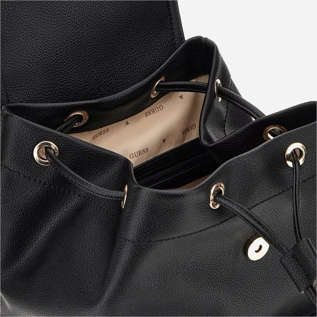 Рюкзак жіночий зі штучної шкіри Guess Manhattan HWBG7118310 BLA Чорний (800070344372) - зображення 4