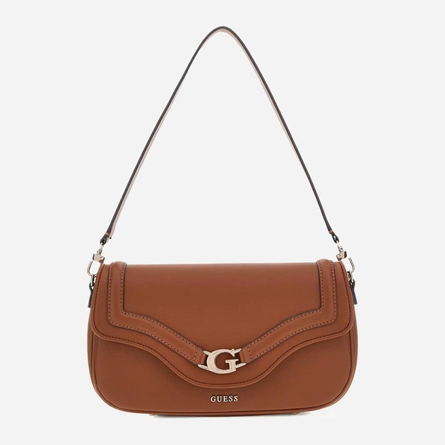Сумка крос-боді через плече жіноча зі штучної шкіри середня Guess Dea HWBG7993200 COG Коричнева (800070344381) - зображення 1