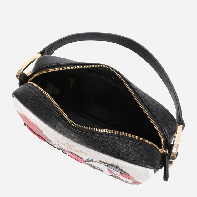 Torebka crossbody damska mała na szerokim pasku Braccialini LT206 YY 818 Czarna (800070348954) - obraz 5