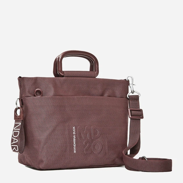 Torebka crossbody damska materiałowa duża Mandarina Duck Md20 P10QMT41 384 Bordowa (800070346937) - obraz 3