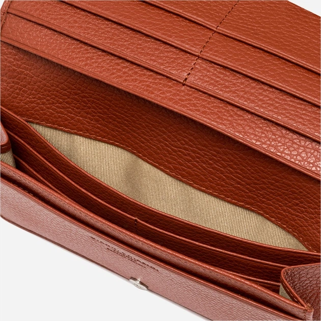 Портмоне жіноче з натуральної шкіри Gianni Chiarini Grain PF 5041 GRN 14049 Коричневе (800070345748) - зображення 5