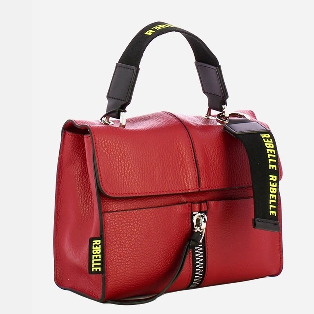 Сумка крос-боді через плече жіноча з натуральної шкіри маленька Rebelle Chloe Satchel REB0002P0001 0139 Червона (800070349418) - зображення 3