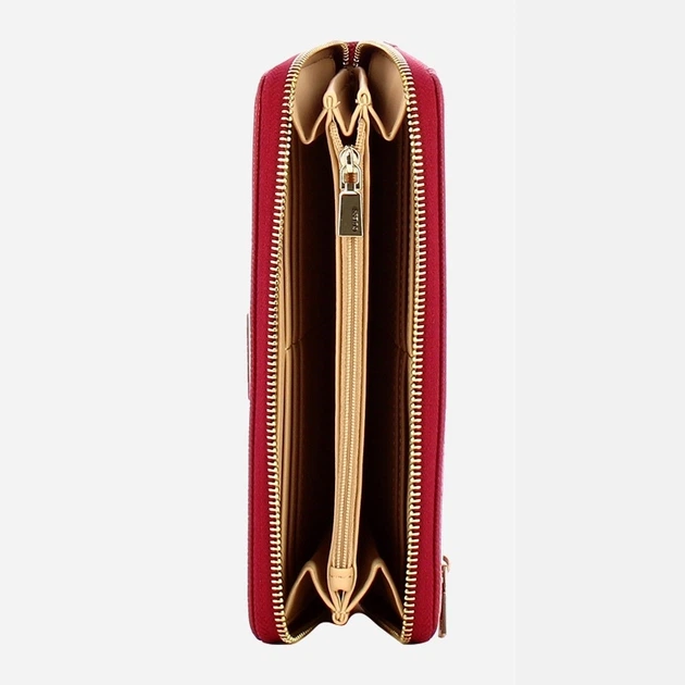 Гаманець жіночий зі штучної шкіри Guess Laurel SWZG7459146 GAR Червоний (800070344450) - зображення 3