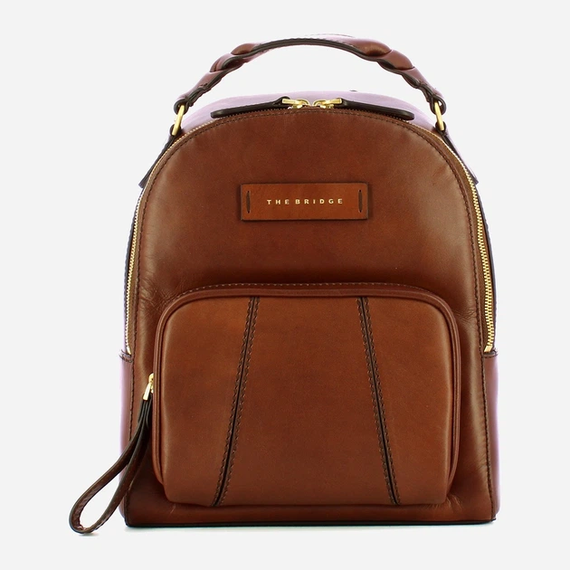 Рюкзак жіночий з натуральної шкіри The Bridge Brigida 0449247J 14 Коричневий (800070317842) - зображення 1