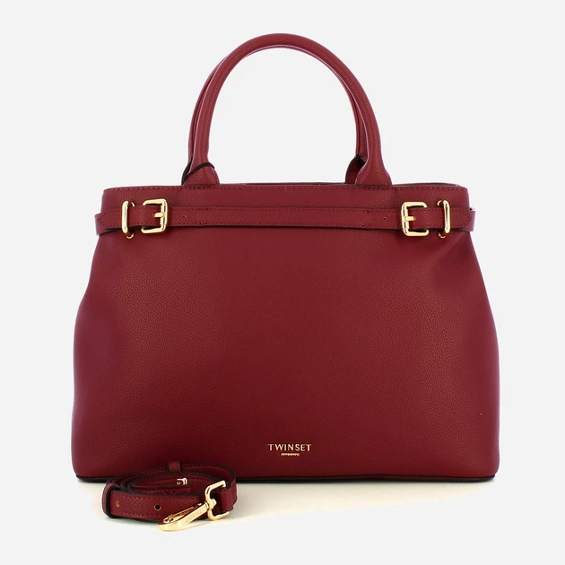 Torebka crossbody damska duża Twinset Tote 252TB7011 05609 Czerwona (800070351209) - obraz 4