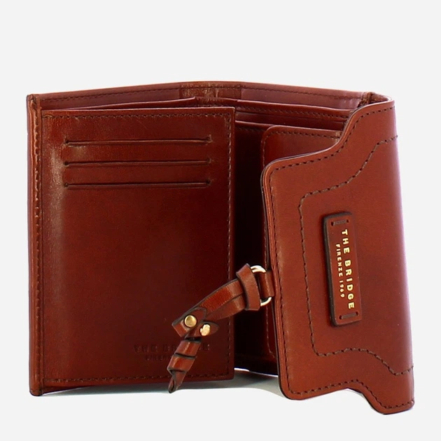 Портмоне жіноче з натуральної шкіри The Bridge Elba 41790901 14 Коричневе (800070350608) - зображення 3