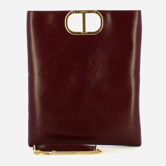 Сумка крос-боді через плече жіноча зі штучної шкіри середня Twinset Tote 252TD8090 04218 Темно-червона (800070351219) - зображення 2