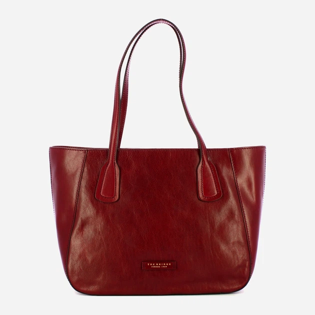 Сумка шопер жіноча з натуральної шкіри The Bridge Maddalena 44161101 03 Червона (800070350630) - зображення 1