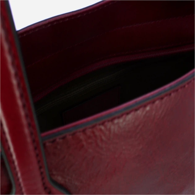 Сумка шопер жіноча з натуральної шкіри The Bridge Maddalena 44161101 03 Червона (800070350630) - зображення 4