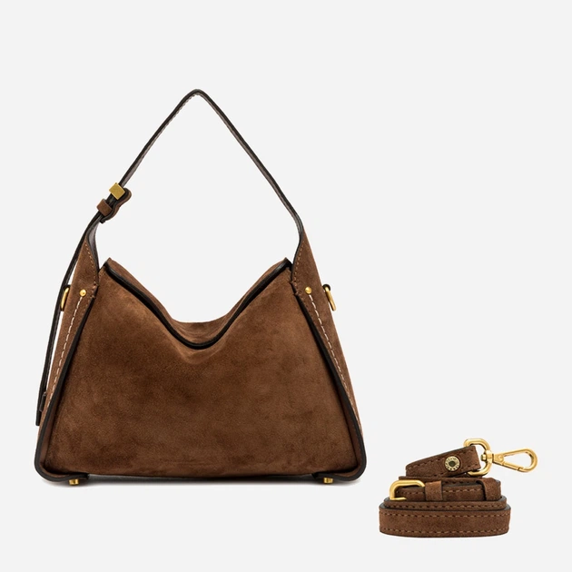 Torebka crossbody damska zamszowa Gianni Chiarini Penelope BS 12041 CM-PL 099 Brązowa (800070345725) - obraz 3