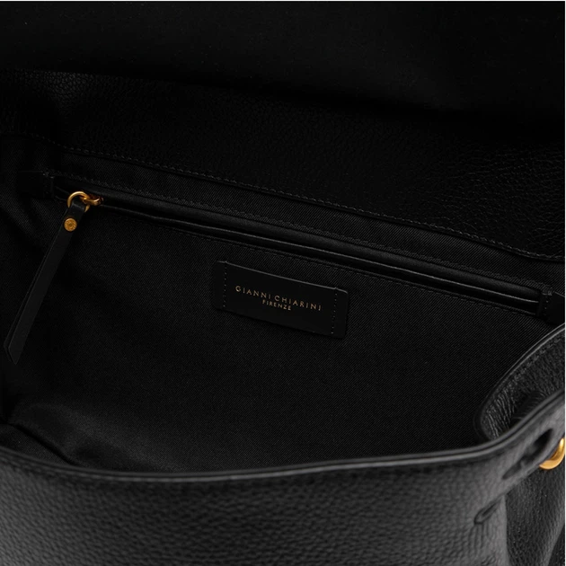 Torebka crossbody damska ze skóry naturalnej Gianni Chiarini Ottavia BS 11376/COMM GRN 001 Czarna (800070345706) - obraz 4