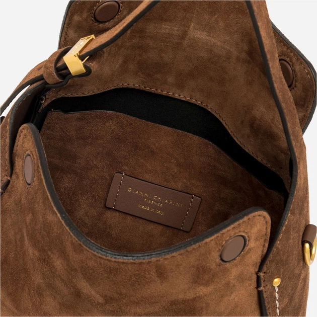 Torebka crossbody damska zamszowa Gianni Chiarini Penelope BS 12041 CM-PL 099 Brązowa (800070345725) - obraz 4