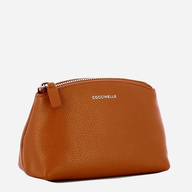 Kosmetyczka damska skórzana Coccinelle Agatea E5E4K25G280 W12 Brązowa (800070350905) - obraz 3