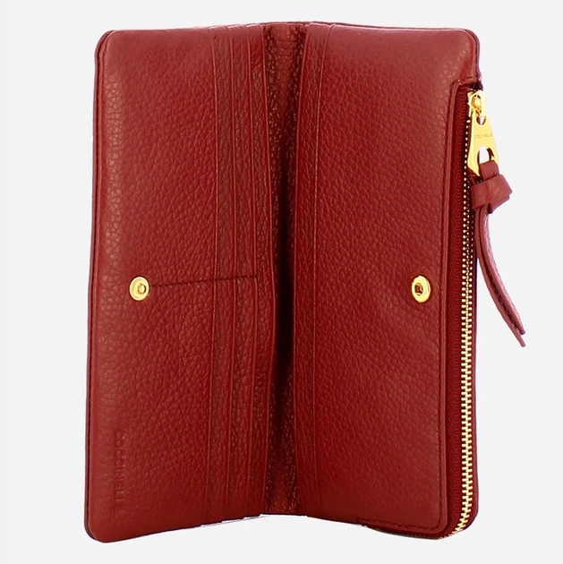 Гаманець жіночий з натуральної шкіри Coccinelle Coccinellesofty E2E1P11C780 R31 Червоний (800070350988) - зображення 3