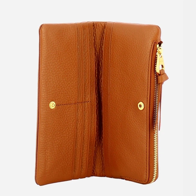 Гаманець жіночий з натуральної шкіри Coccinelle Coccinellesofty E2E1P11C780 W12 Коричневий (800070350989) - зображення 3