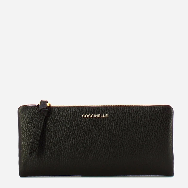 Гаманець жіночий з натуральної шкіри Coccinelle Coccinellesofty E2E1P11C780 001 Чорний (800070350985) - зображення 1