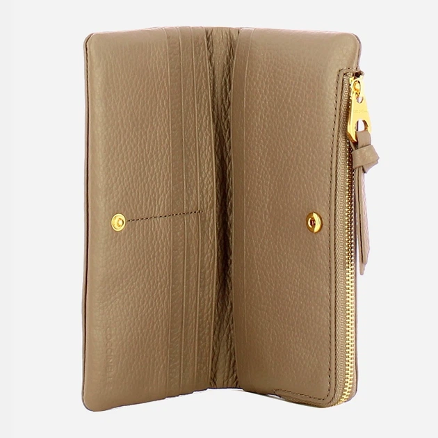 Гаманець жіночий з натуральної шкіри Coccinelle Coccinellesofty E2E1P11C780 N59 Сірий (800070350987) - зображення 3