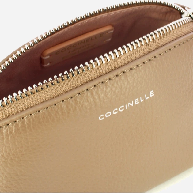 Kosmetyczka damska skórzana Coccinelle Agatea E5E4K25G280 N59 Szara (800070350903) - obraz 4