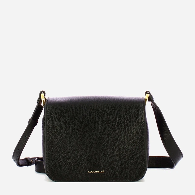 Torebka crossbody damska ze skóry naturalnej mała Coccinelle Eris E5E6F550260 001 Czarna (800070350910) - obraz 1