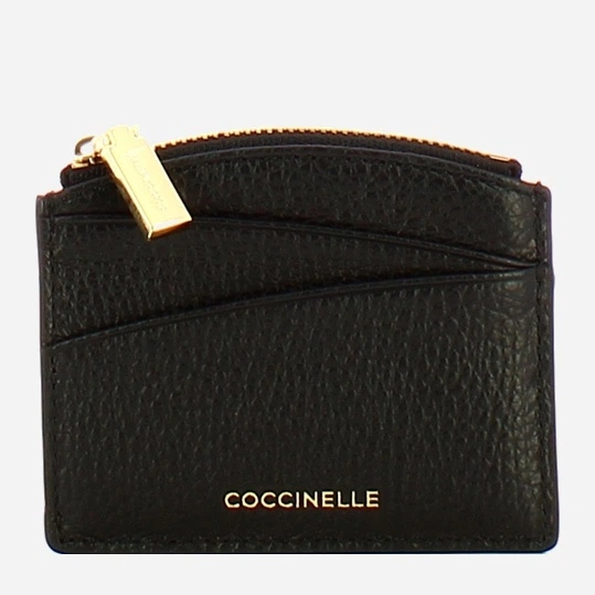 Картхолдер жіночий з натуральної шкіри Coccinelle Rounded E2E9A173580 001 Чорний (800070350990) - зображення 1
