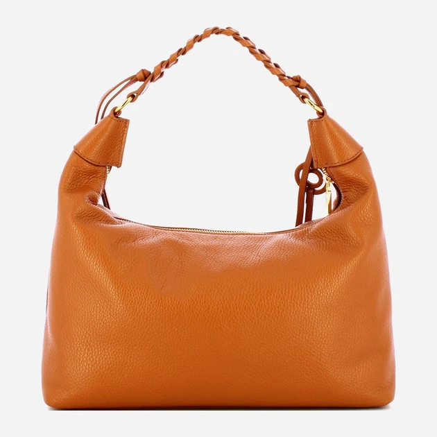 Сумка крос-боді через плече жіноча з натуральної шкіри середня Coccinelle Rhea E1EDF130180 W12 Коричнева (800070350978) - зображення 2