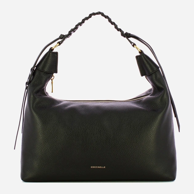 Сумка крос-боді через плече жіноча з натуральної шкіри середня Coccinelle Rhea E1EDF130180 001 Чорна (800070350973) - зображення 1