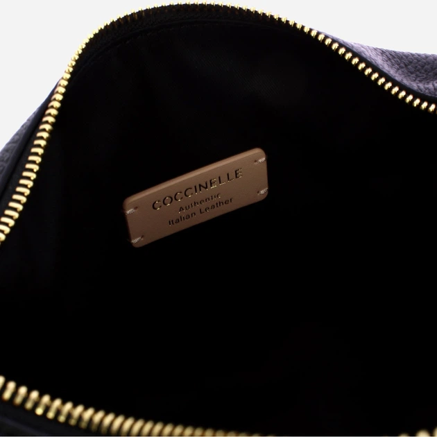 Torebka crossbody damska ze skóry naturalnej Coccinelle Rhea E1EDF130280 001 Czarna (800070350974) - obraz 5