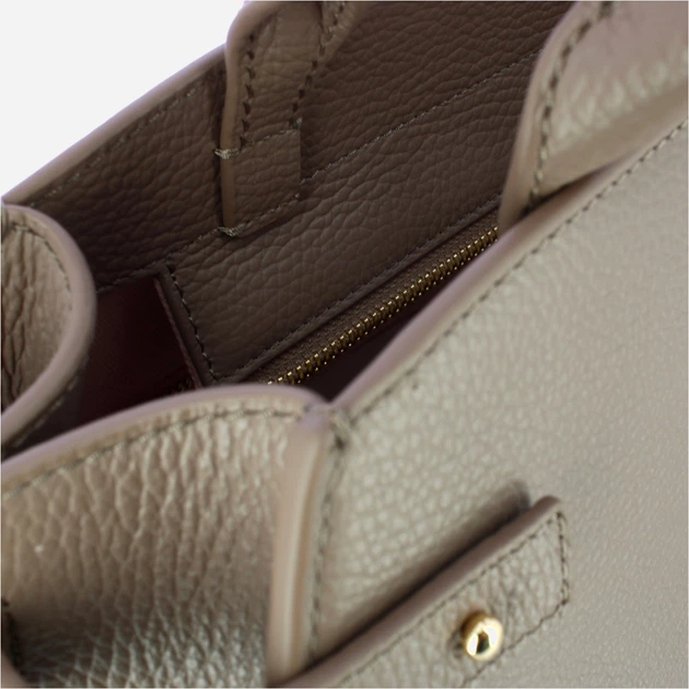 Сумка крос-боді через плече жіноча з натуральної шкіри велика Coccinelle Coccinellekliche E1EGP180280 N59 Сіра (800070350943) - зображення 4