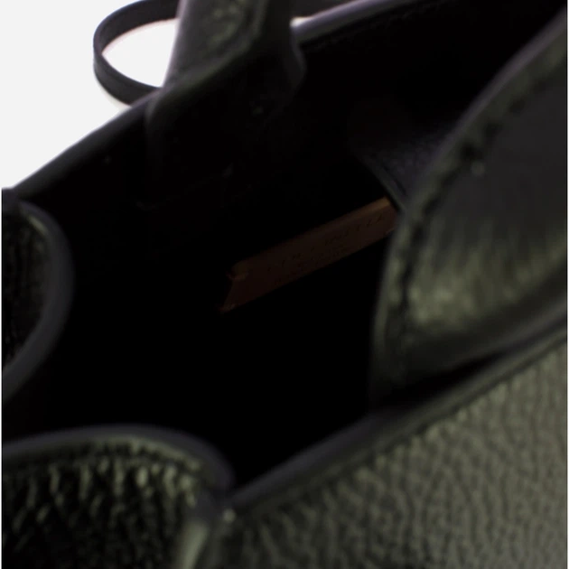 Сумка крос-боді через плече жіноча з натуральної шкіри маленька Coccinelle Coccinellekliche E1EGP180380 001 Чорна (800070350942) - зображення 4