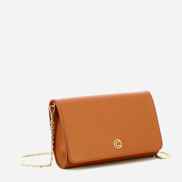 Сумка клатч жіноча з натуральної шкіри маленька Coccinelle Gemma E1EME190180 W12 Коричнева (800070350914) - зображення 3