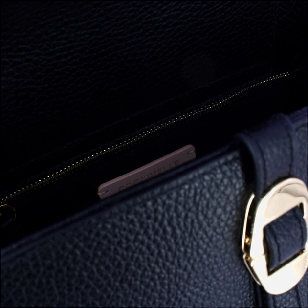 Сумка крос-боді через плече жіноча з натуральної шкіри маленька Coccinelle Coccinellechara E1ESP180260 001 Чорна (800070350927) - зображення 5