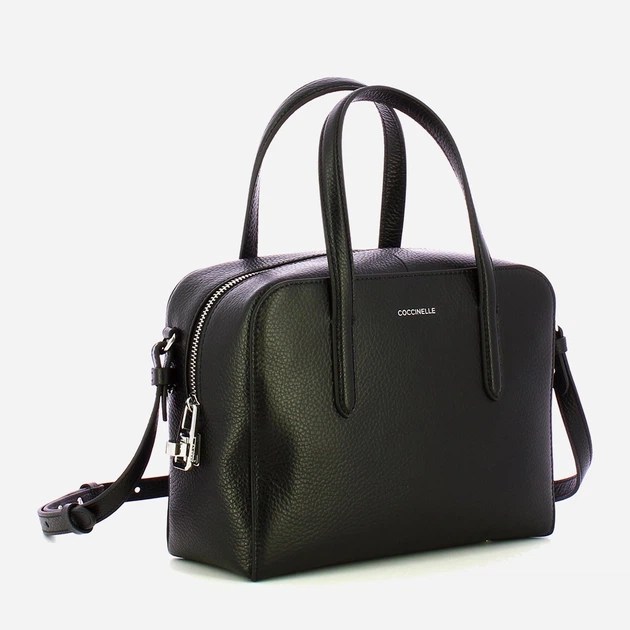 Сумка крос-боді через плече жіноча з натуральної шкіри маленька Coccinelle Coccinelleswap E1EVF180280 001 Чорна (800070350917) - зображення 3