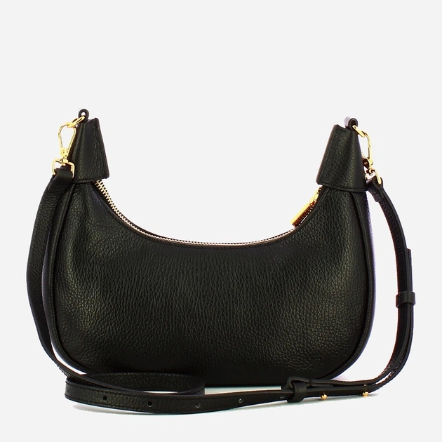 Сумка крос-боді через плече жіноча з натуральної шкіри маленька Coccinelle Iside E5EZK550180 001 Чорна (800070350906) - зображення 2