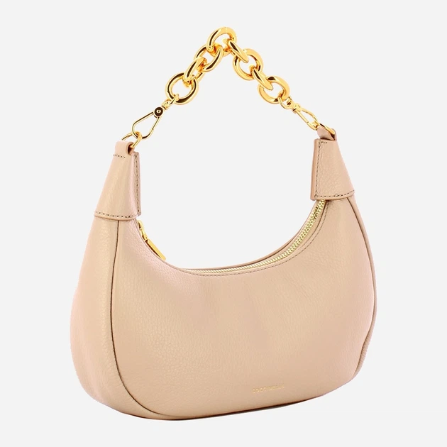 Сумка крос-боді через плече жіноча з натуральної шкіри маленька Coccinelle Iside E5EZK550180 N12 Бежева (800070350907) - зображення 3