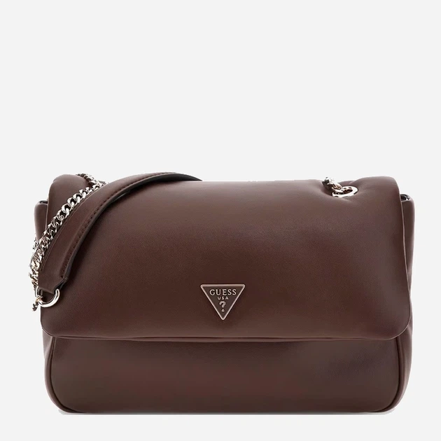 Сумка крос-боді через плече жіноча зі штучної шкіри середня Guess Sunetra HWNG7534210 ESP Коричнева (800070344401) - зображення 1