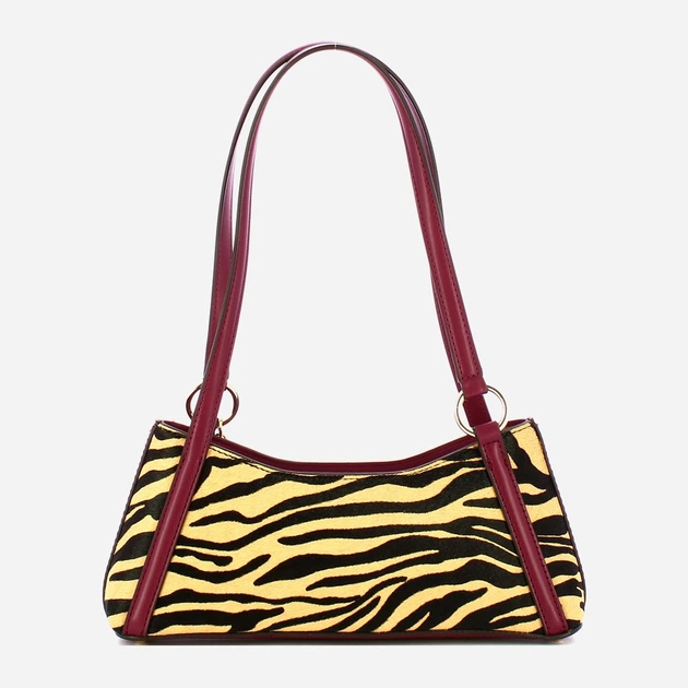 Сумка багет жіноча з натуральної шкіри середня Guess Domitilla HWZG7529180 BZE Різнольорова (800070344427) - зображення 2