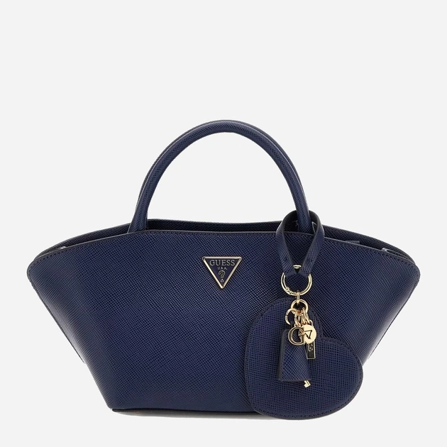Сумка крос-боді через плече жіноча зі штучної шкіри середня Guess Bolena HWZG9207760 MID Синя (800070344433) - зображення 1