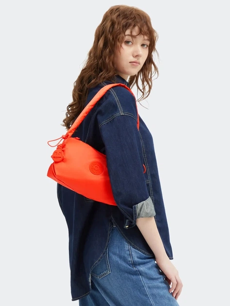 Сумка жіноча тканинна маленька Kipling Eleni KPKI62867EG1001 Оранжева (800070347159) - зображення 6