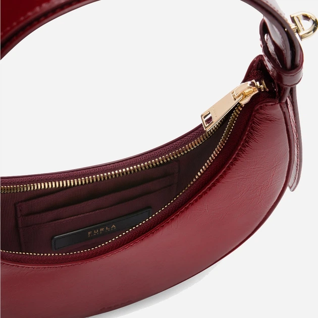 Torebka bagietka damska ze skóry naturalnej mała Furla Delizia WE00649BX41000053S1007 Czerwona (800070349608) - obraz 5