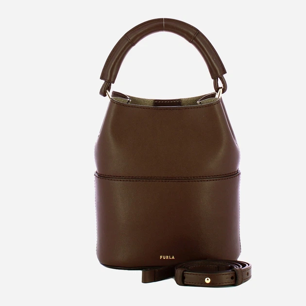 Сумка крос-боді через плече жіноча з натуральної шкіри маленька Furla Sfera WE00832BX31694290S1007 Коричнева (800070349618) - зображення 4