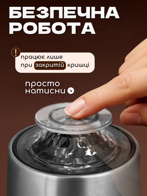 Кофемолка электрическая 500 Вт, металлический корпус, для кофе и специй. Измельчитель универсальный, мельница для зерен, орехов - Silver Love - изображение 5