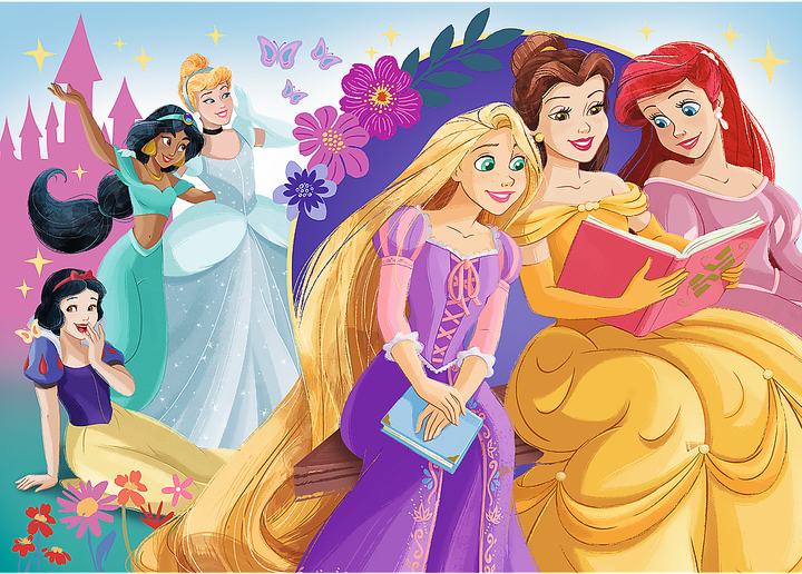 Пазл Trefl Glitter Disney Princess Сяйво магії дружби 100 деталей 14834 (5900511148343) - зображення 2
