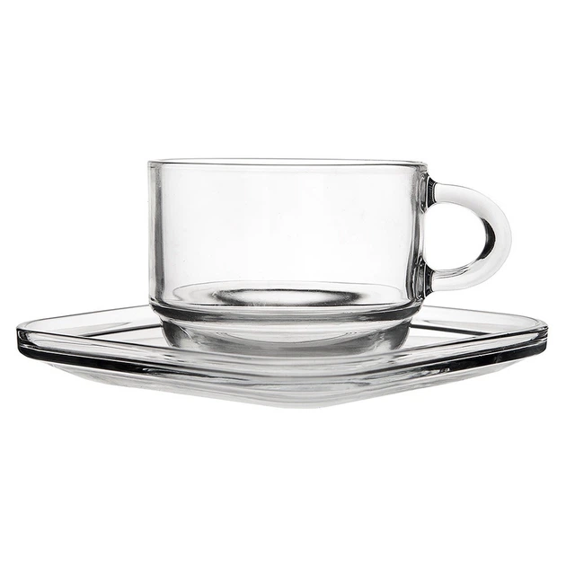 Zestaw filiżanek Lav szklany ze spodkami 250 ml 6 szt (8692952265082) - obraz 5