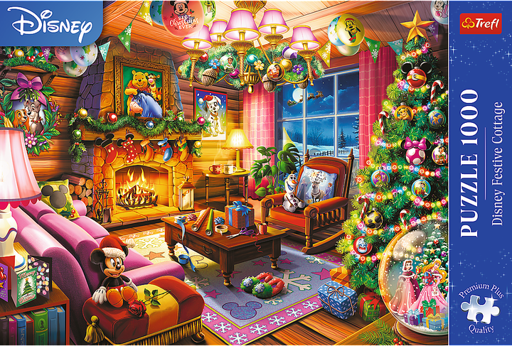 Puzzle Trefl Świąteczny domek Disneya 1000 elementów 10916 (5900511109160) - obraz 2