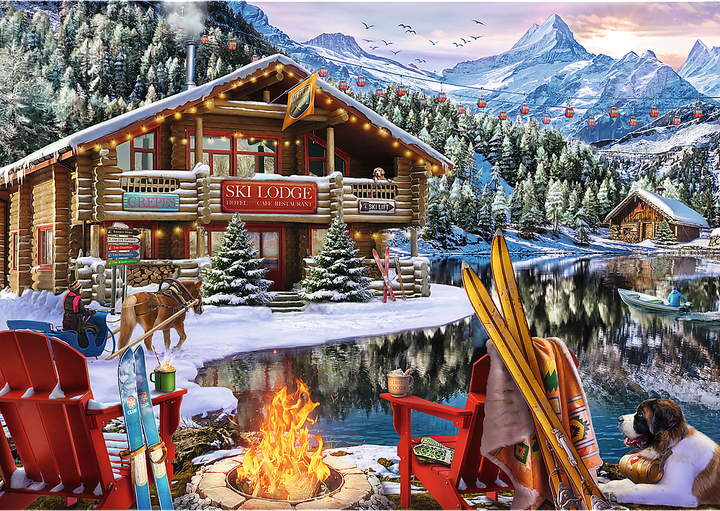 Puzzle 2 w 1 Trefl Święta w górach 1000 elementów 37540 (5900511375404) - obraz 3