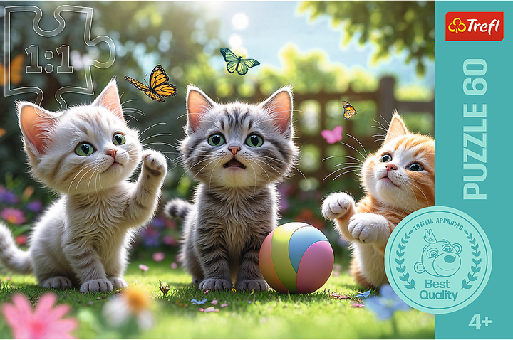 Пазл Trefl Три кошеняти 60 деталей 17412 (5900511174120) - зображення 2