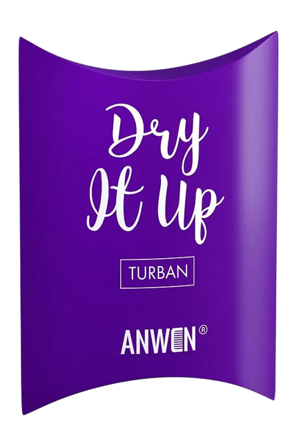 Тюрбан для волосся Anwen Dry It Up фіолетовий (5907222404614) - зображення 1