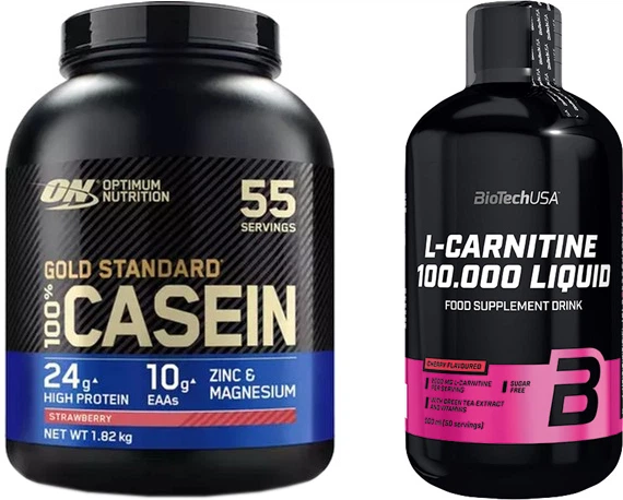 Набір Протеїн Optimum Nutrition Gold Standard 100% Isolate 930 г Strawberry (5060469987415) + Жироспалювач Biotech L-Carnitine 100 000 Liquid 500 мл Cherry (5999076204489) - зображення 1